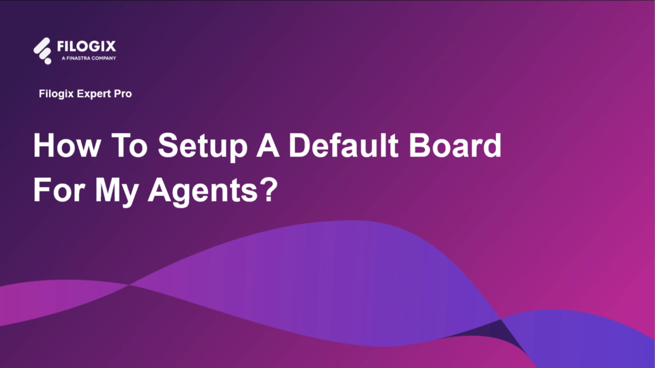 Cover slide for "How to create a default board" video